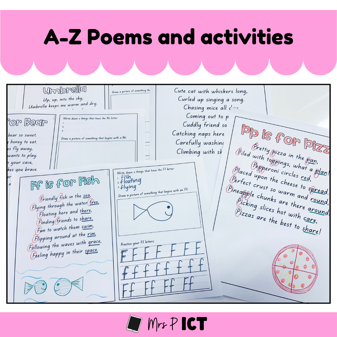 A-Z Poems and Activities – Mrs Priestley ICT