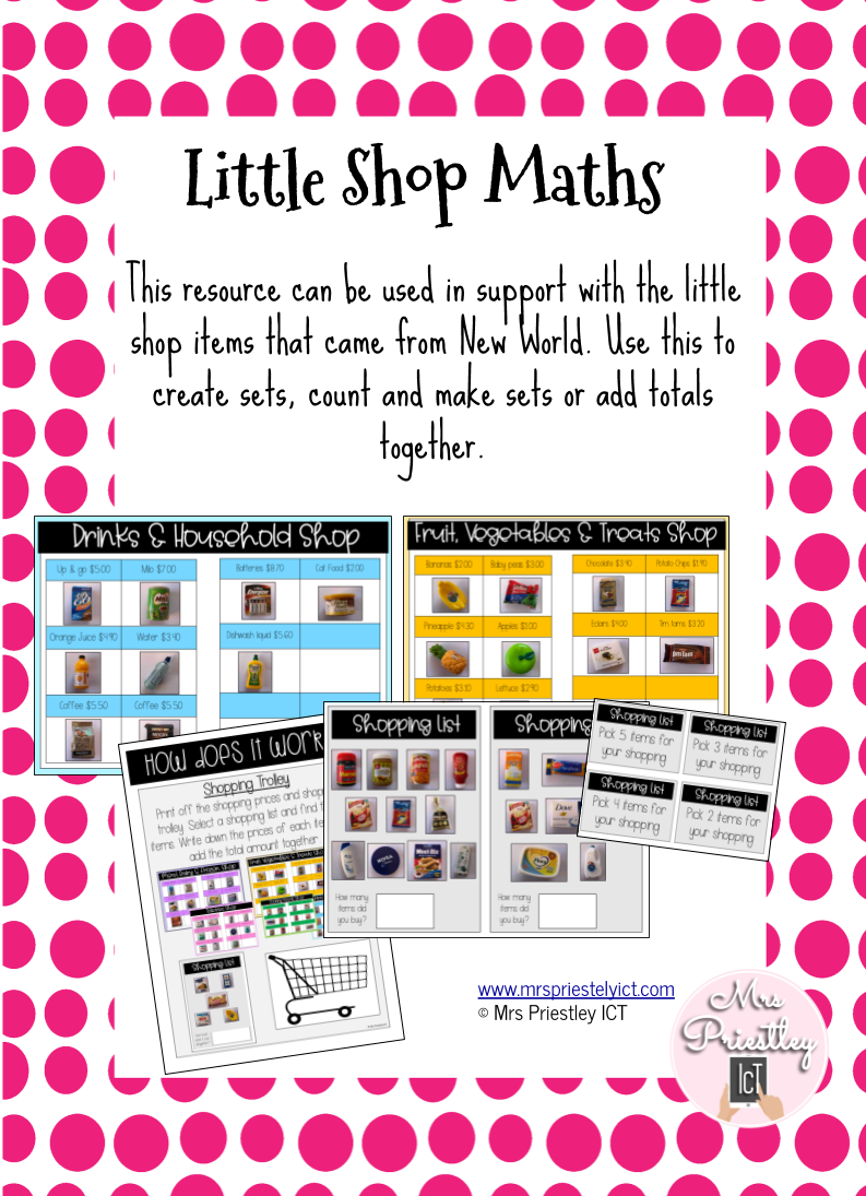 Little Shop Maths – Mrs Priestley ICT