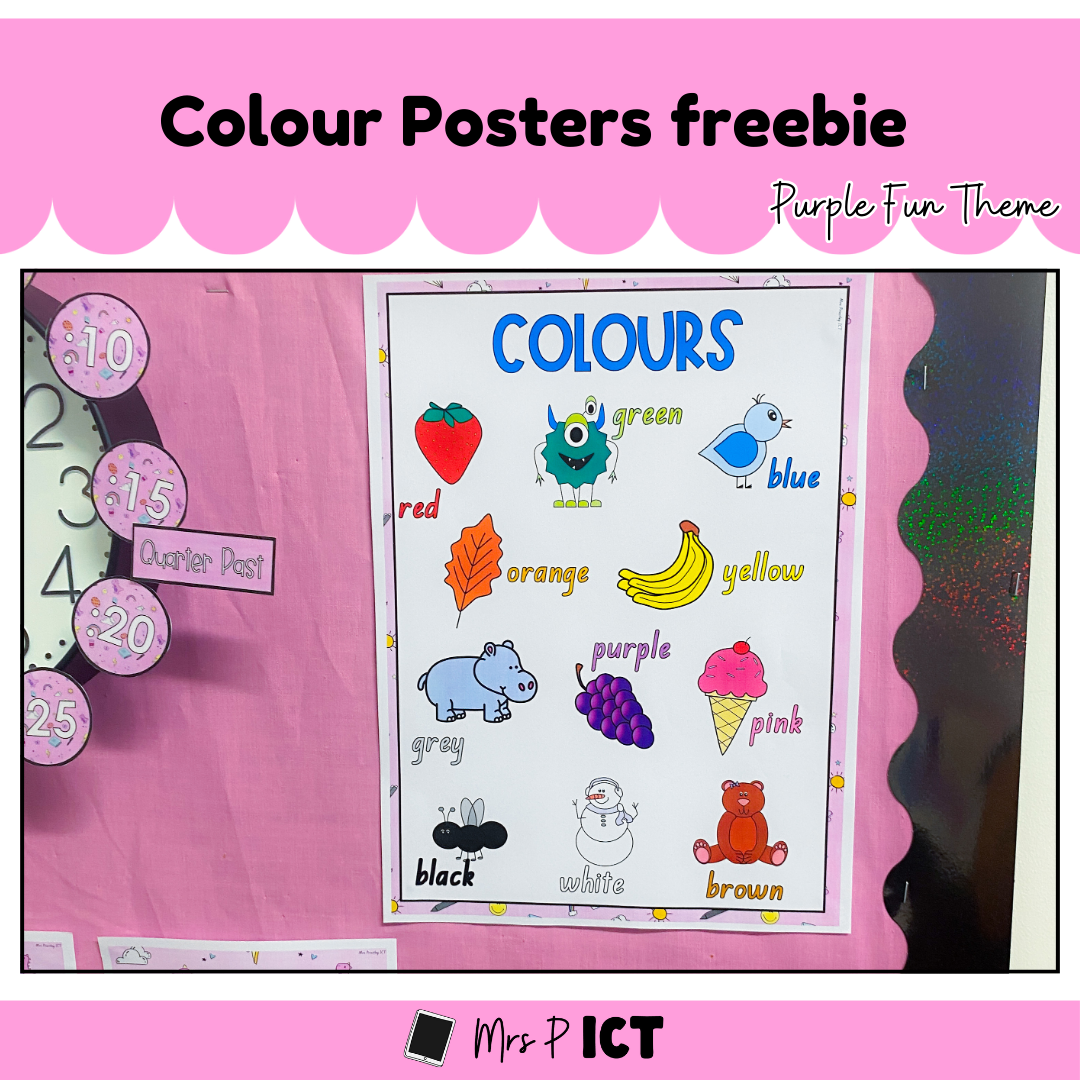 Colours Poster (Purple Fun)