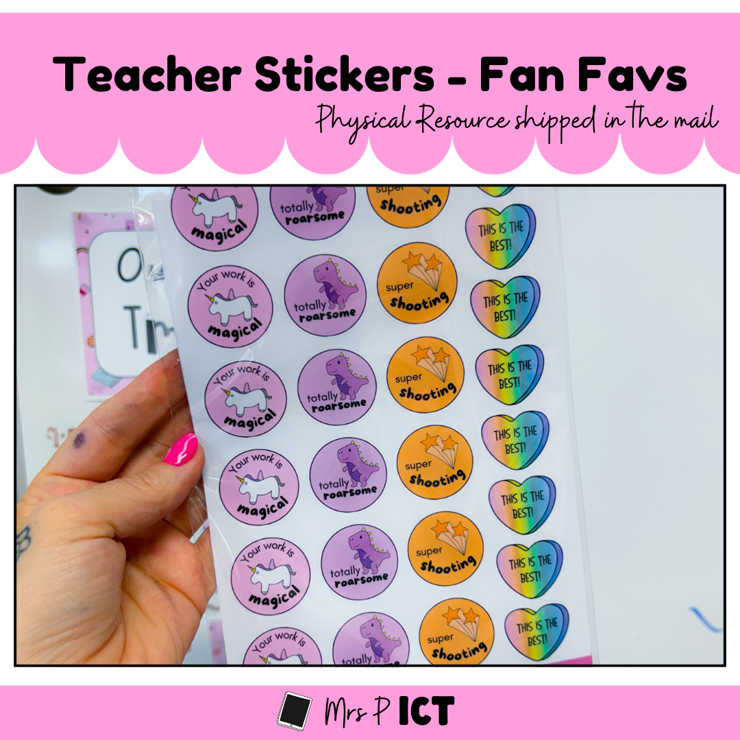 Teacher Stickers - Fan Favs