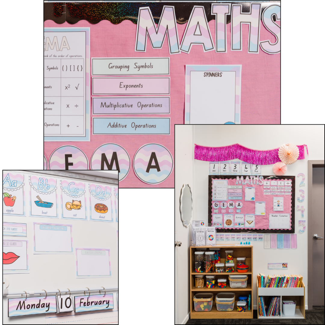 Pastel Waves Classroom Decor Pack