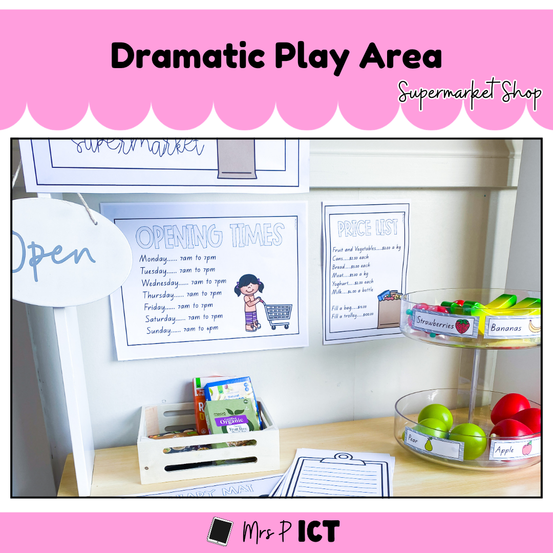 Dramatic Play Area - Supermarket Shop