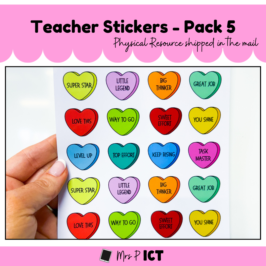 Teacher Stickers - Pack 5