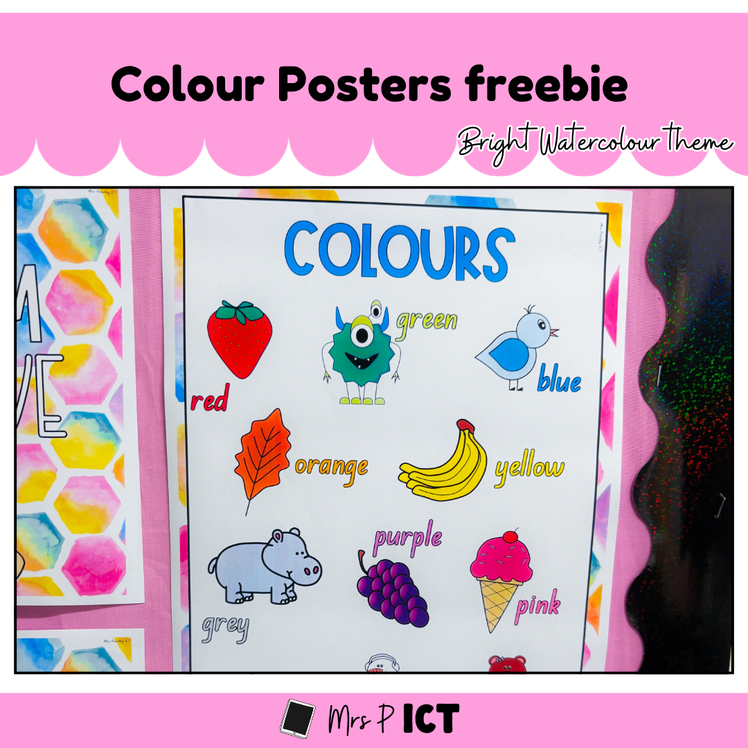 Colours Poster (bright watercolour)