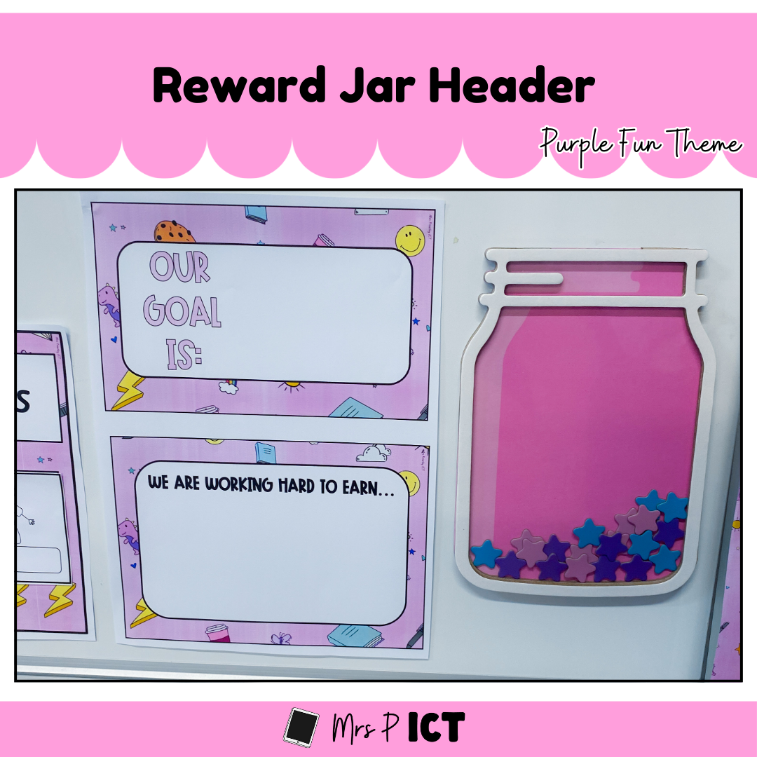 Reward Jar Header (Purple Fun theme)