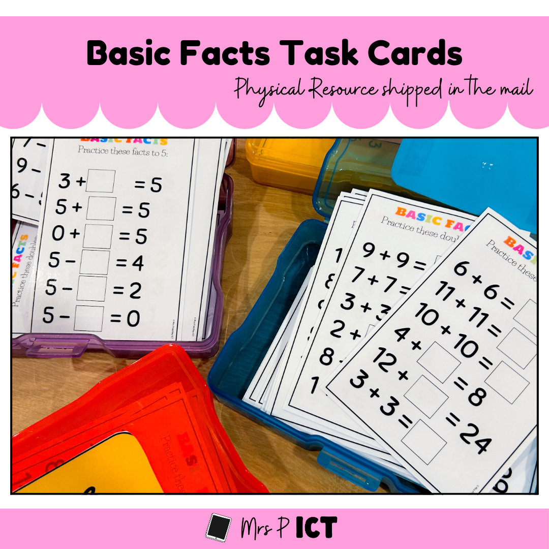Basic Facts Task Cards