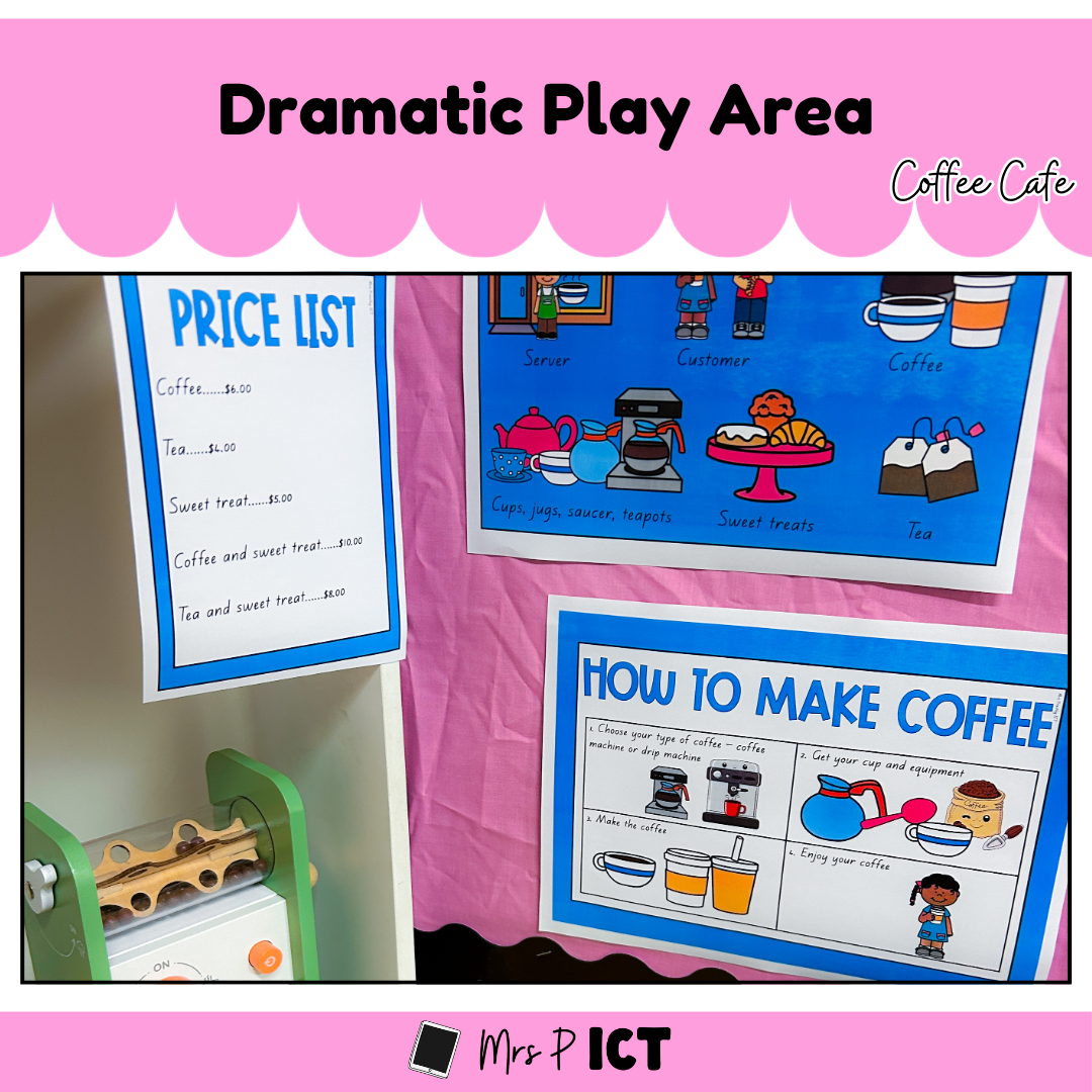 Dramatic Play Area - Coffee Cafe