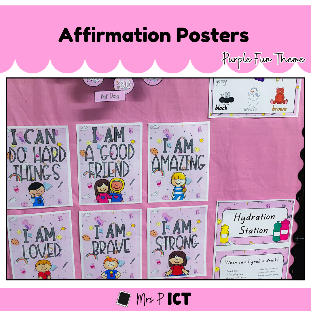 Affirmation Posters - Purple Fun