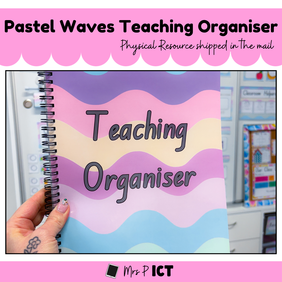 Pastel Waves Teaching Organiser