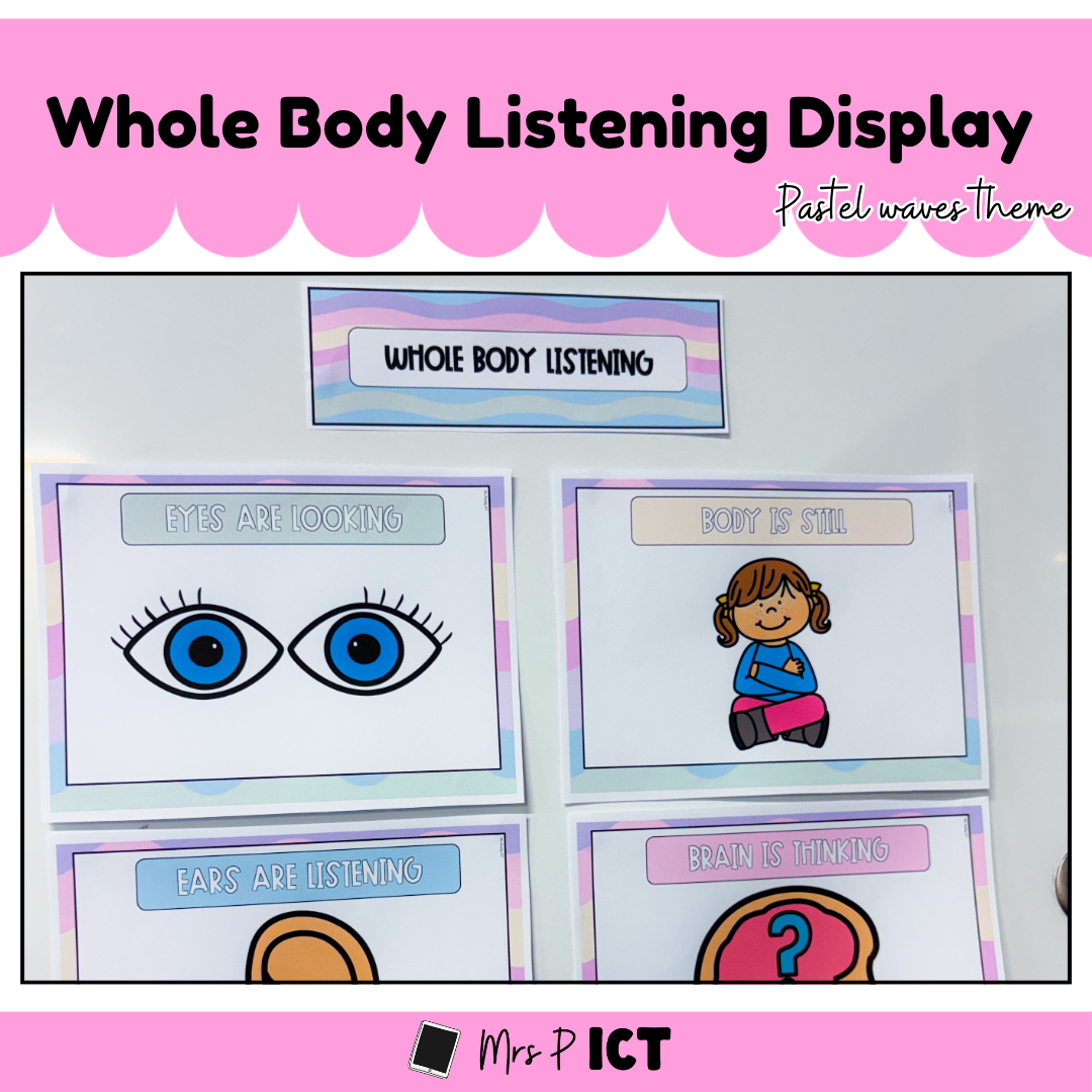 Whole body listening display - Pastel waves