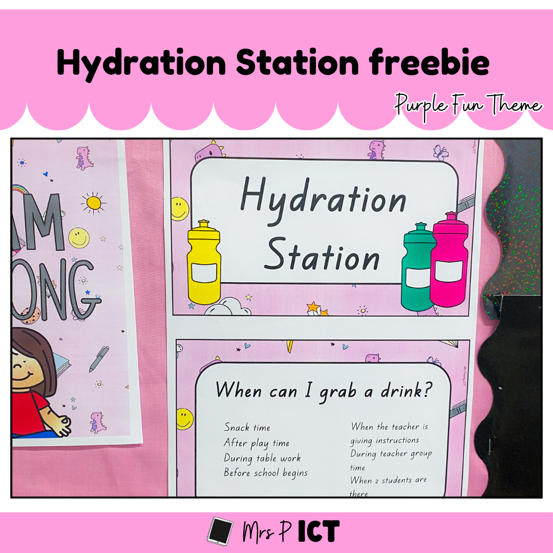 Hydration station freebie (Purple Fun)