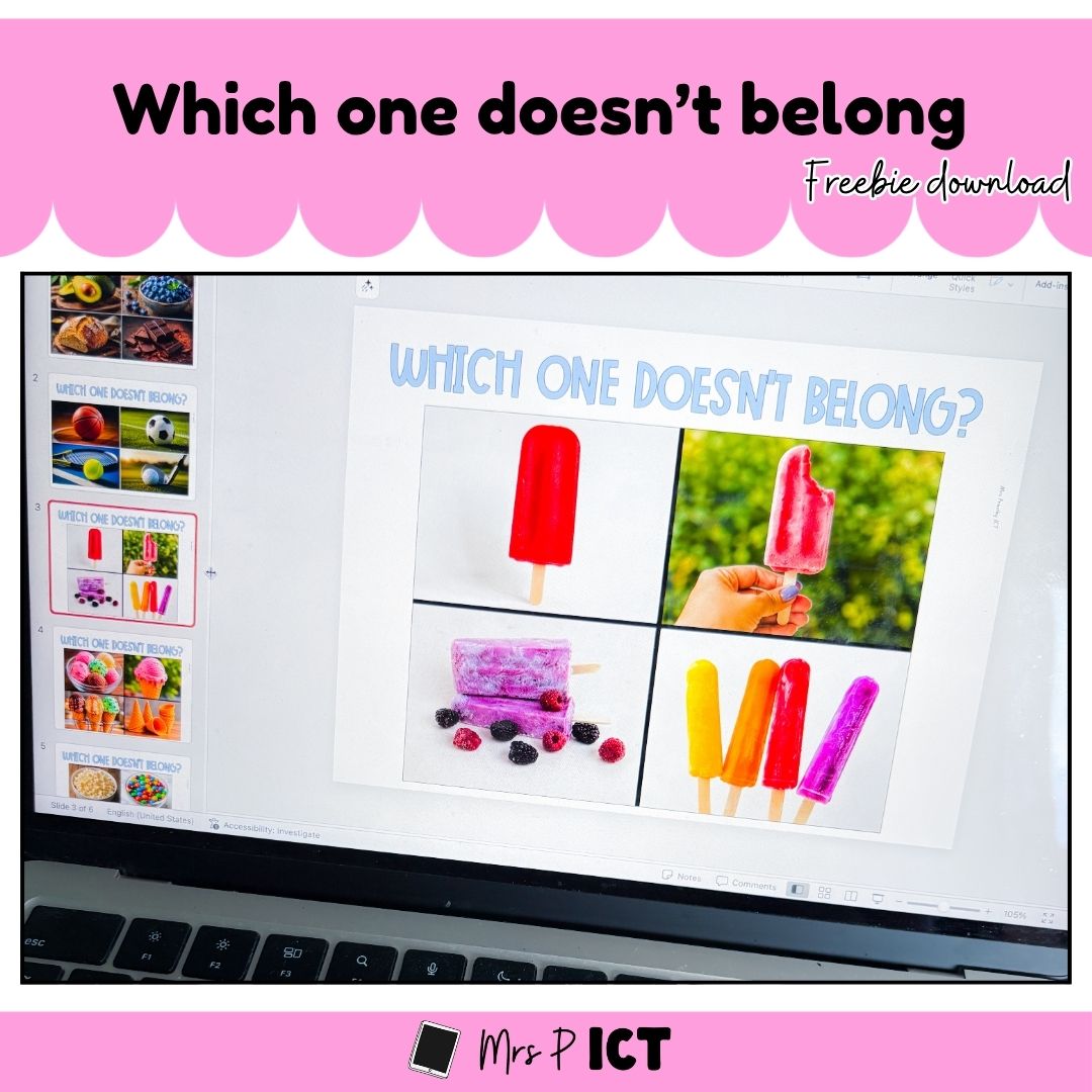 Which one doesn't belong - freebie
