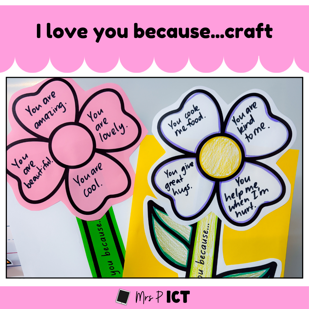 I love you because...craft