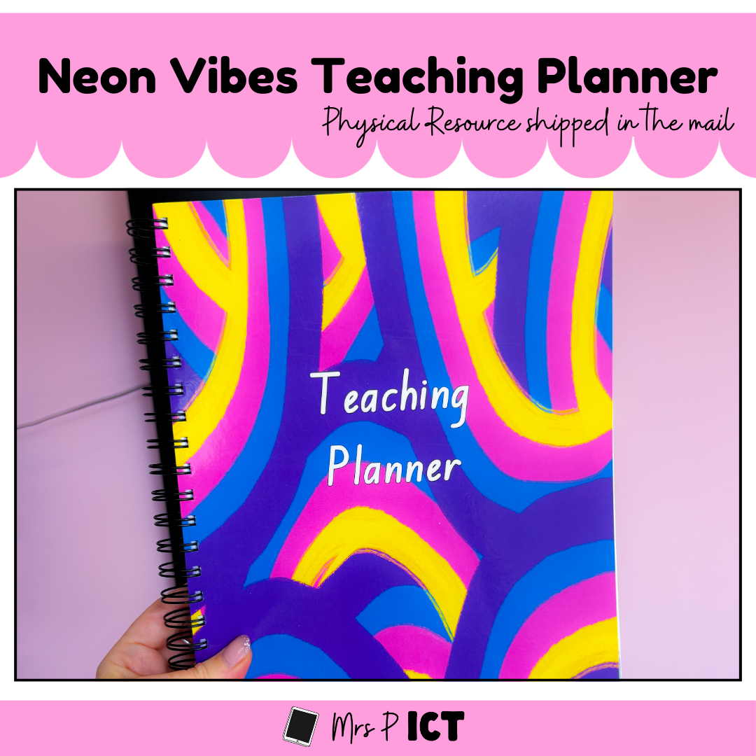 Neon Vibes Teaching Planner