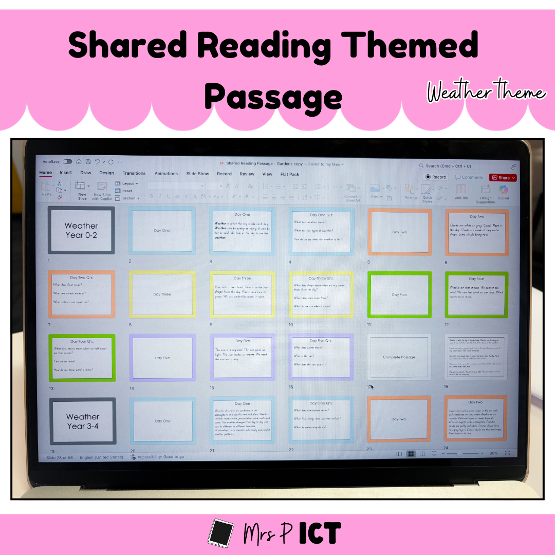Shared Reading Themed Passage - Weather