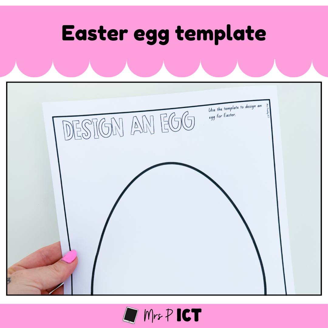 Easter egg template