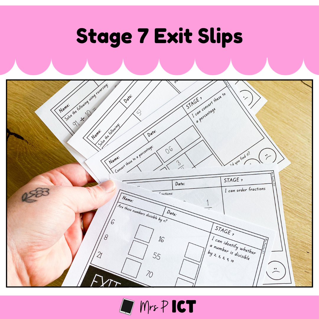 Stage 7 Exit Slips