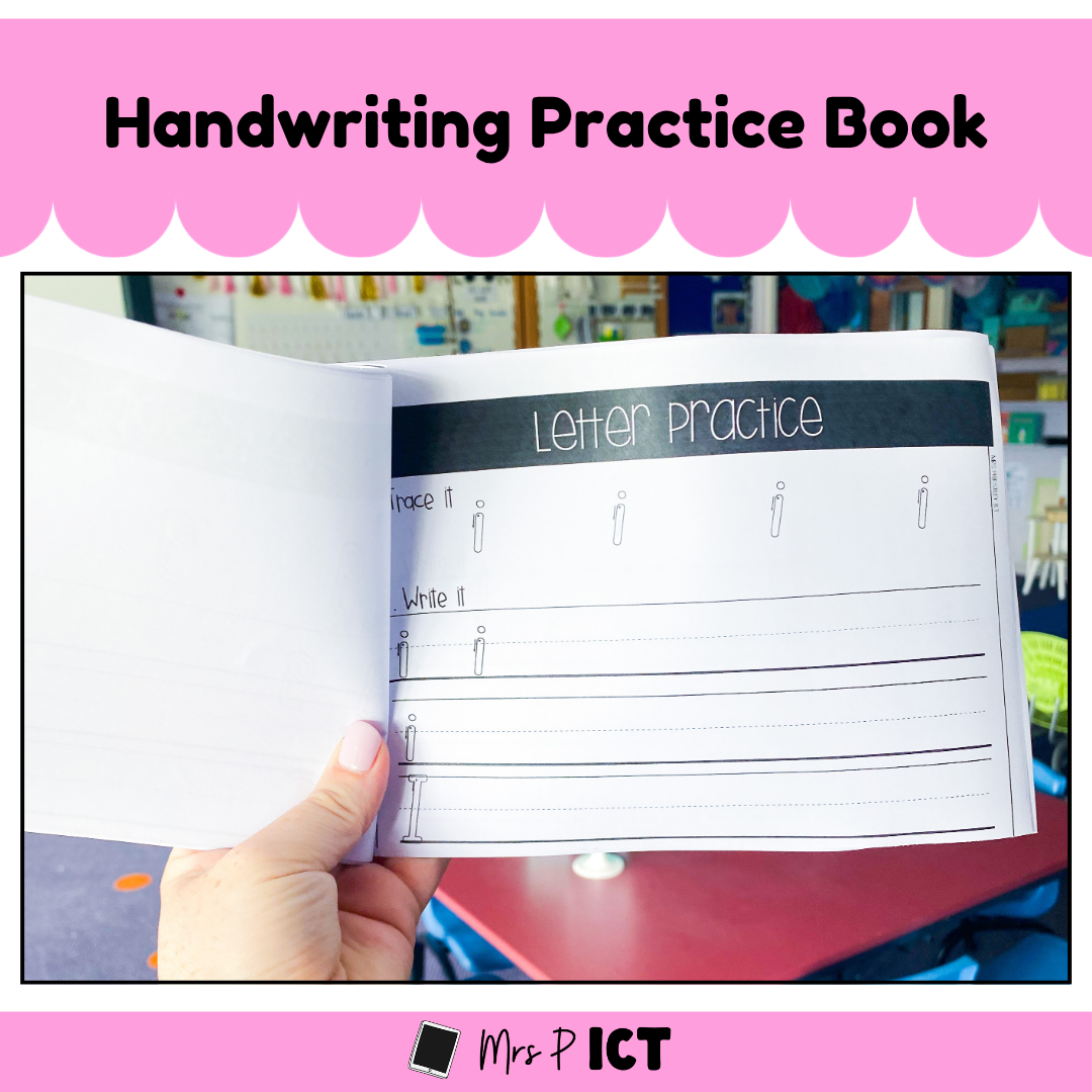 Handwriting practice book