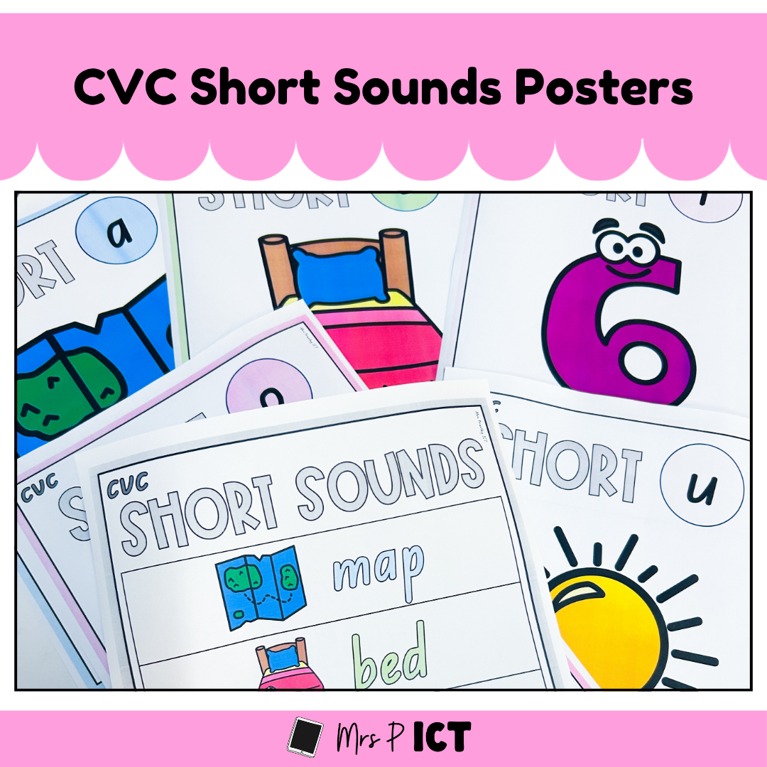 CVC Short Sounds Posters