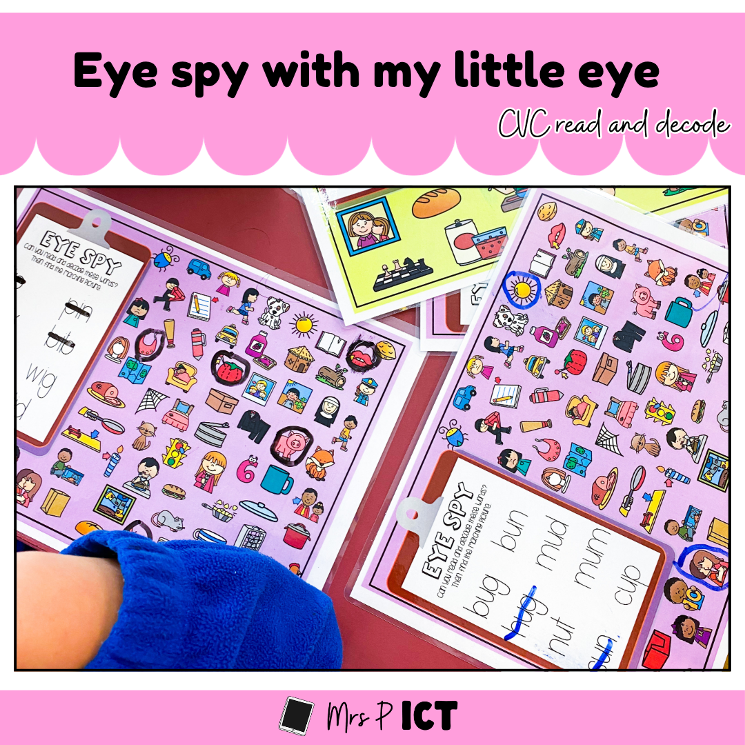 Eye spy with my little eye - CVC read and decode