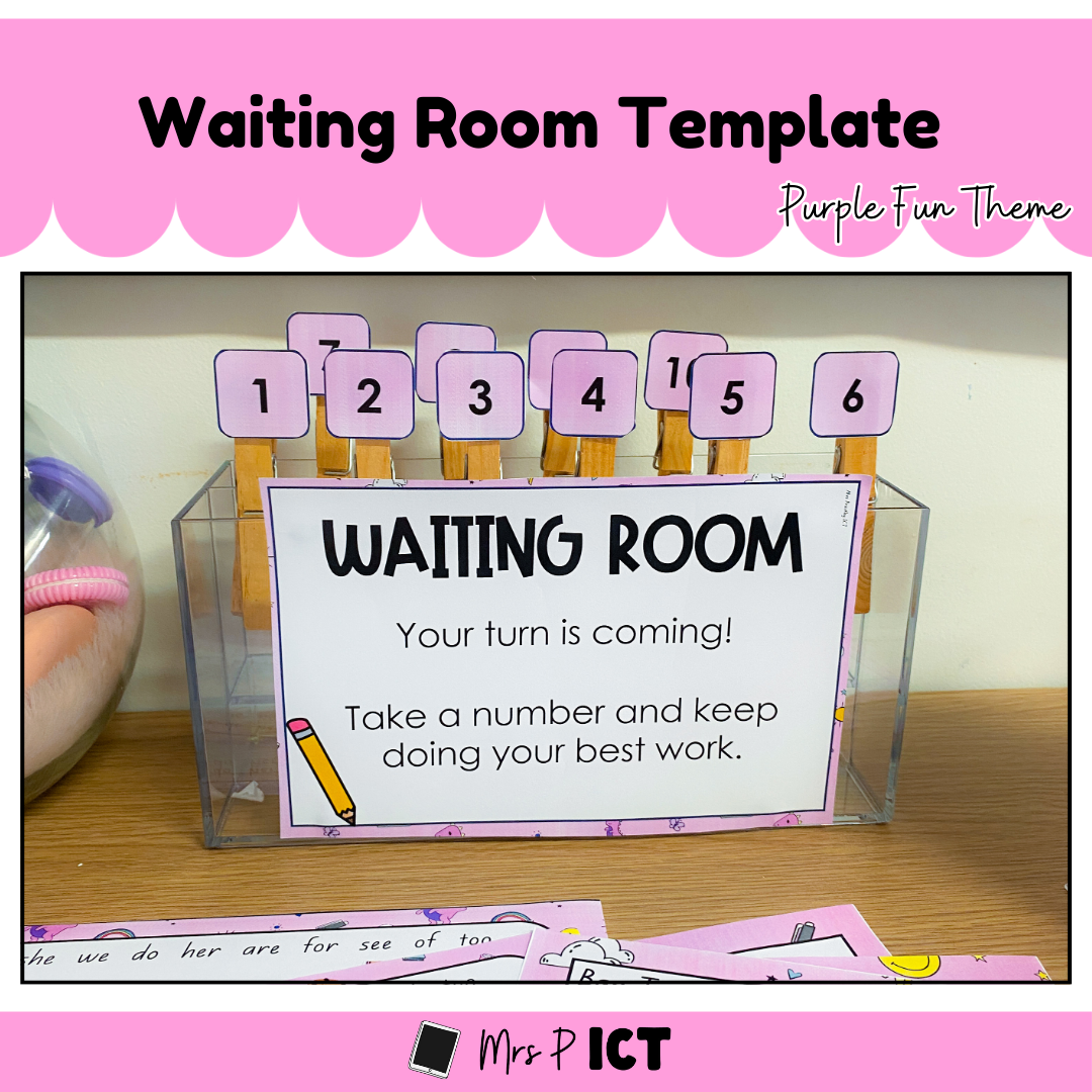 Waiting Room Template - Purple Fun
