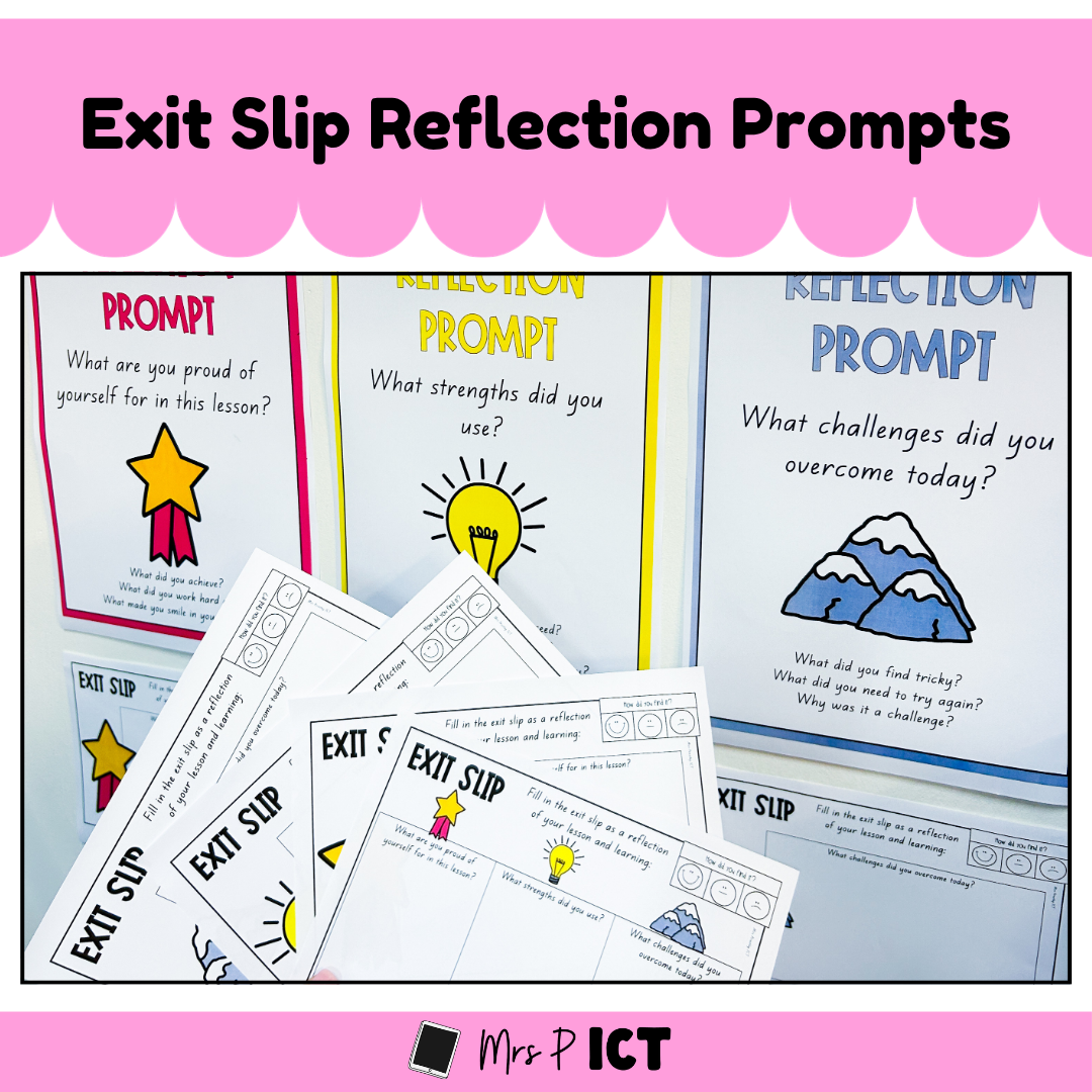 Exit slip Reflection Prompts