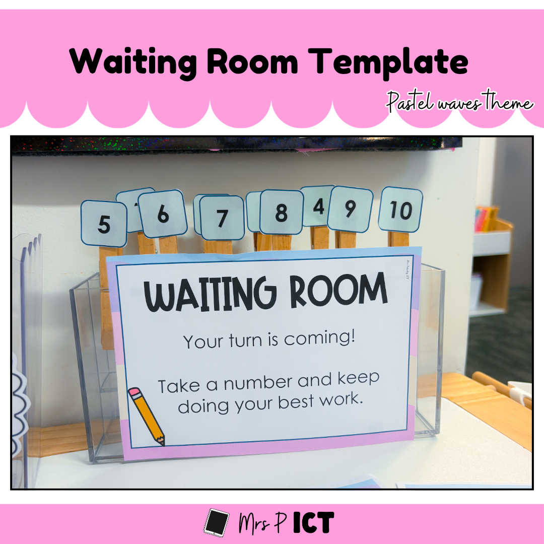 Waiting Room Template - Pastel waves
