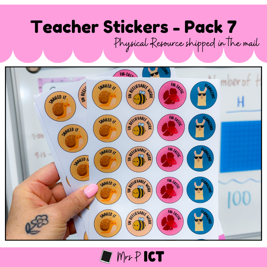Teacher Stickers - Pack 7