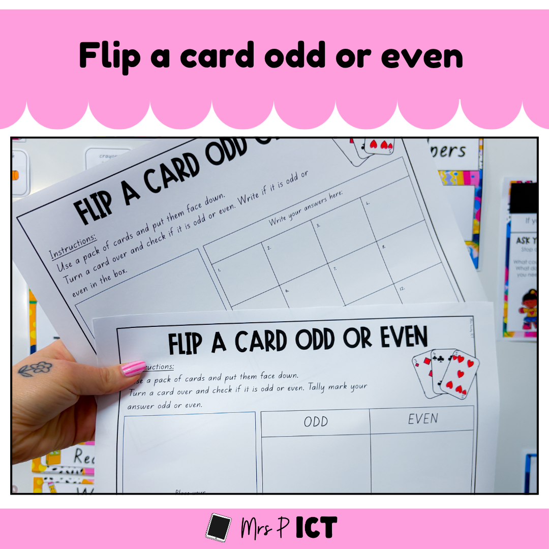 Flip a card odd or even