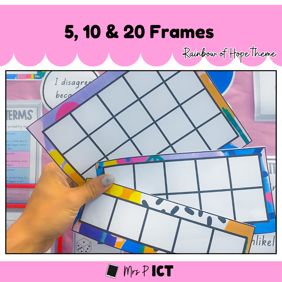 5, 10 and 20 frames (Rainbow of Hope)