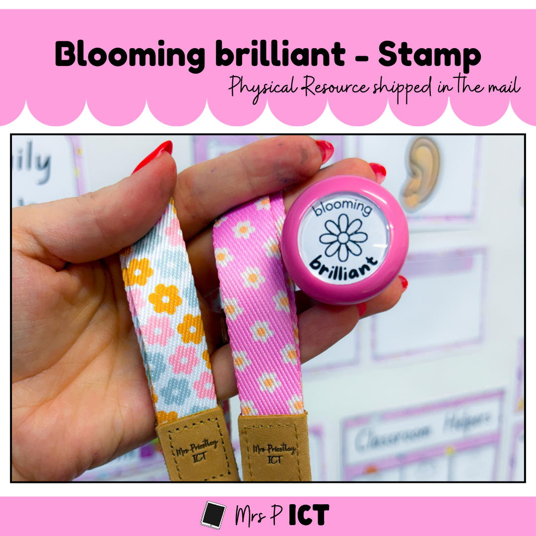 Bloomin brilliant stamp