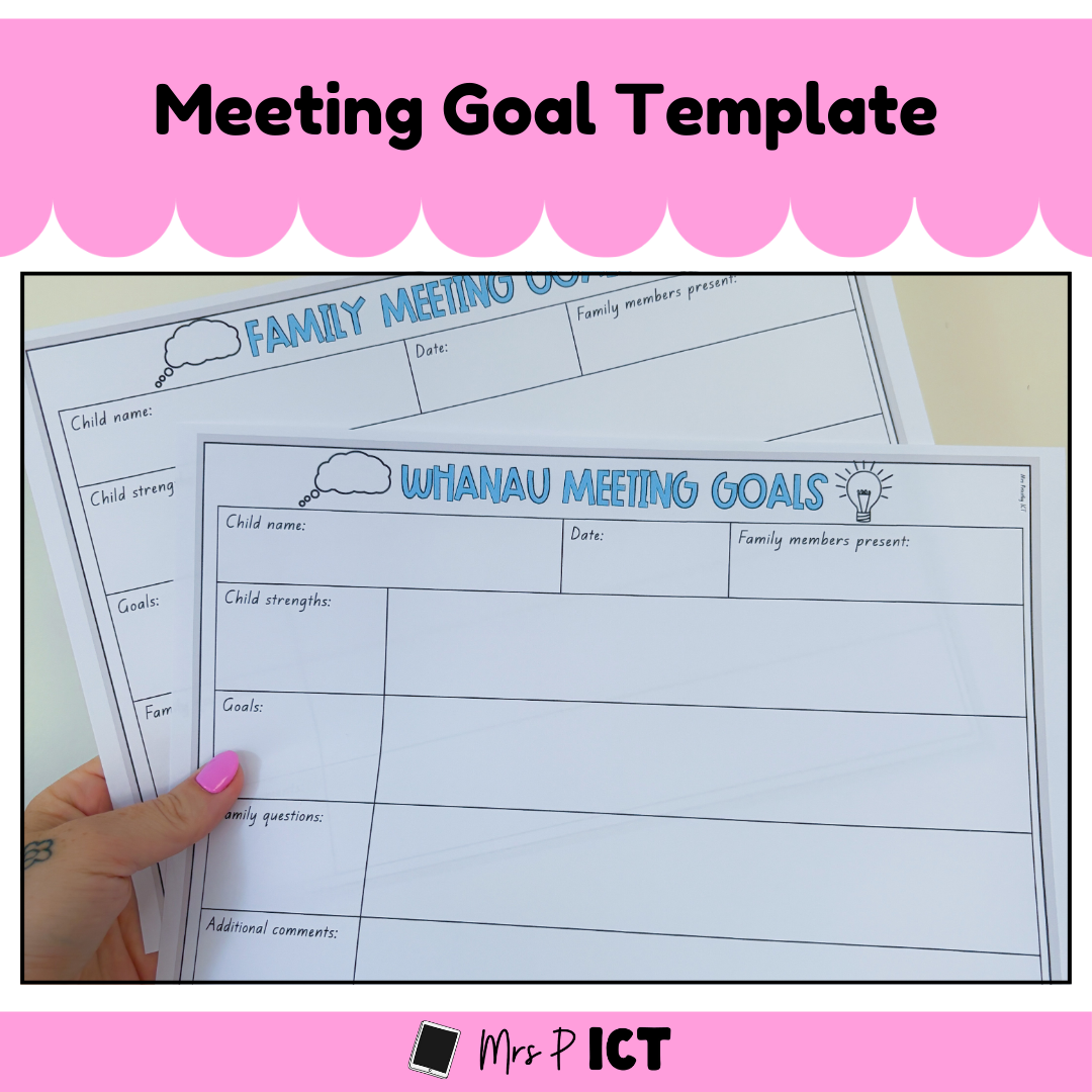 Meeting Goal Template