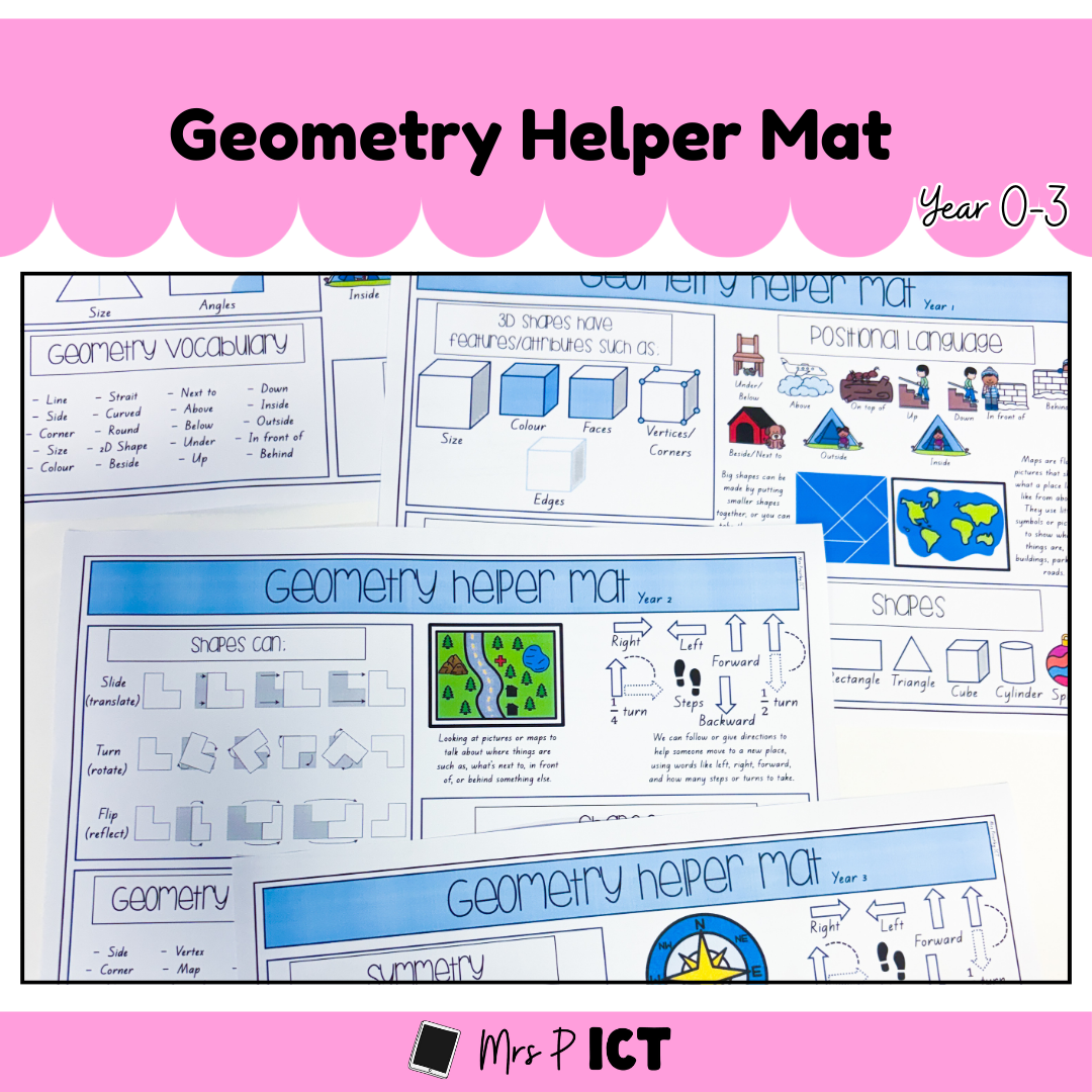 Geometry Helper Mat (Year 0-3)