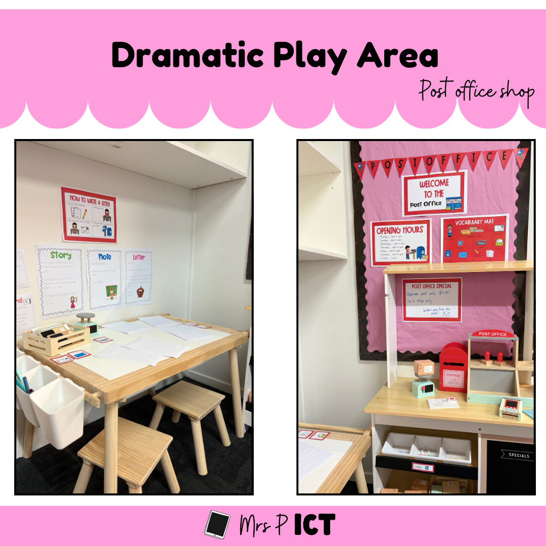 Dramatic play area - post office shop