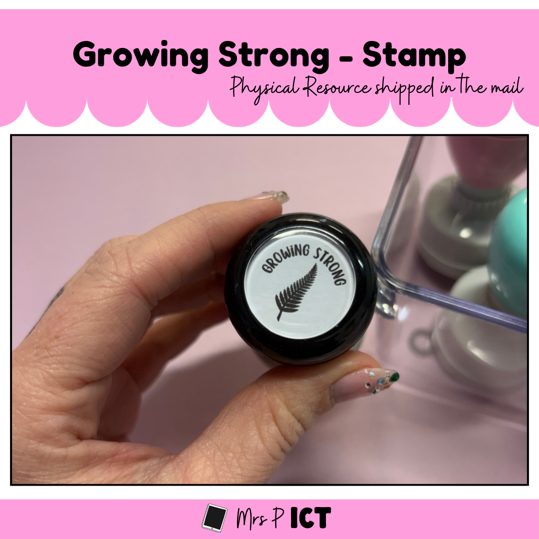 Growing strong stamp