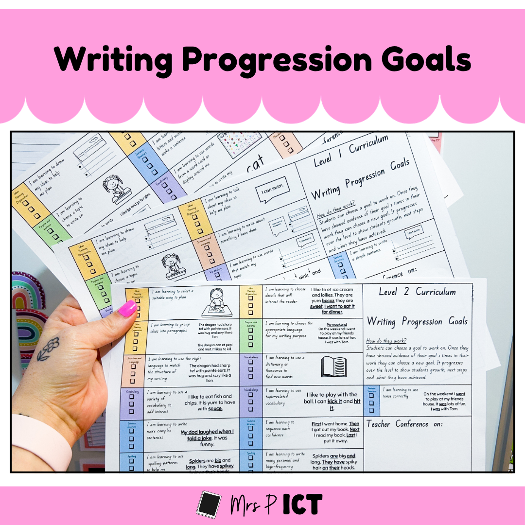 Writing Progression Goals