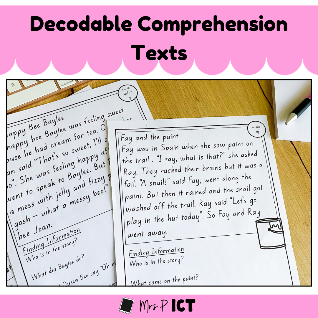 Decodable Comprehension Texts