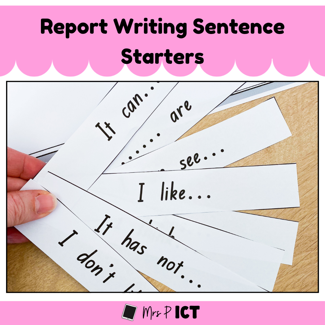 Report Writing Sentence Starters