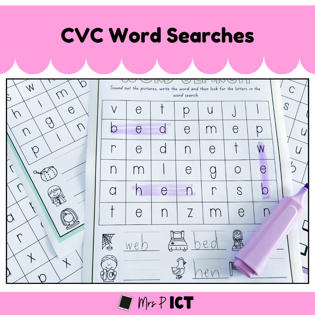 CVC Word Searches