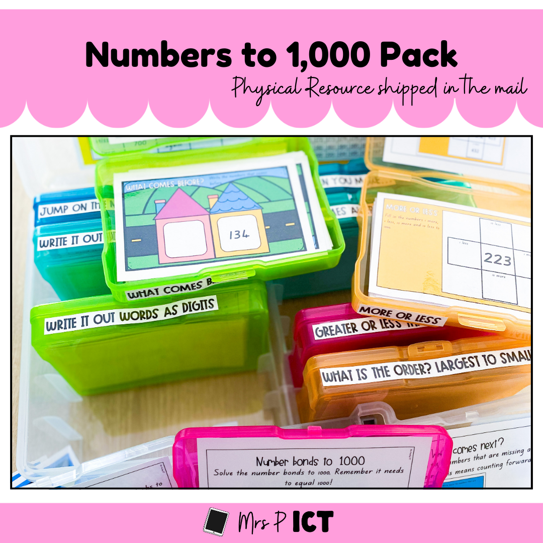 Numbers to 1,000 Pack