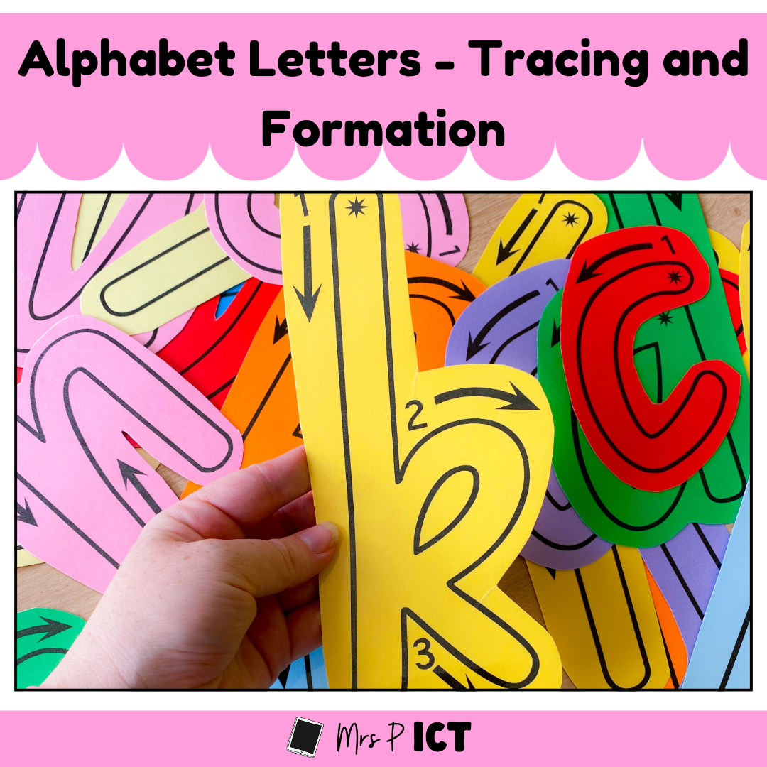 Alphabet letters - tracing and formation