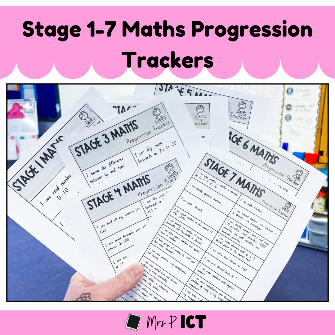 Stage 1-7 Maths Progression Trackers