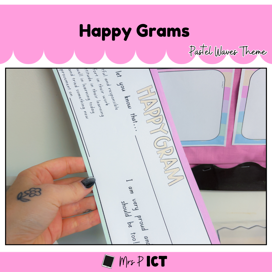 Happy Grams - pastel waves