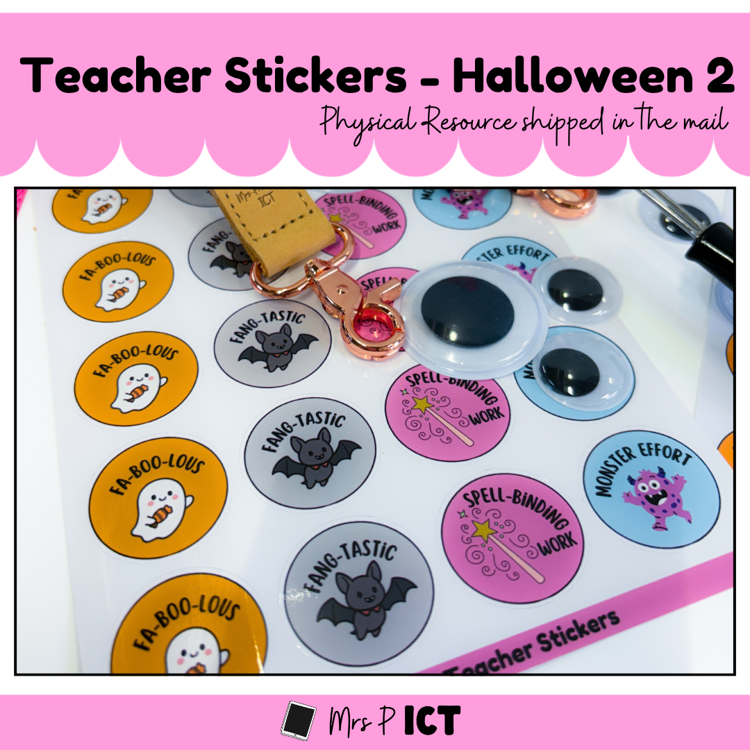 Teacher Stickers - Halloween 2