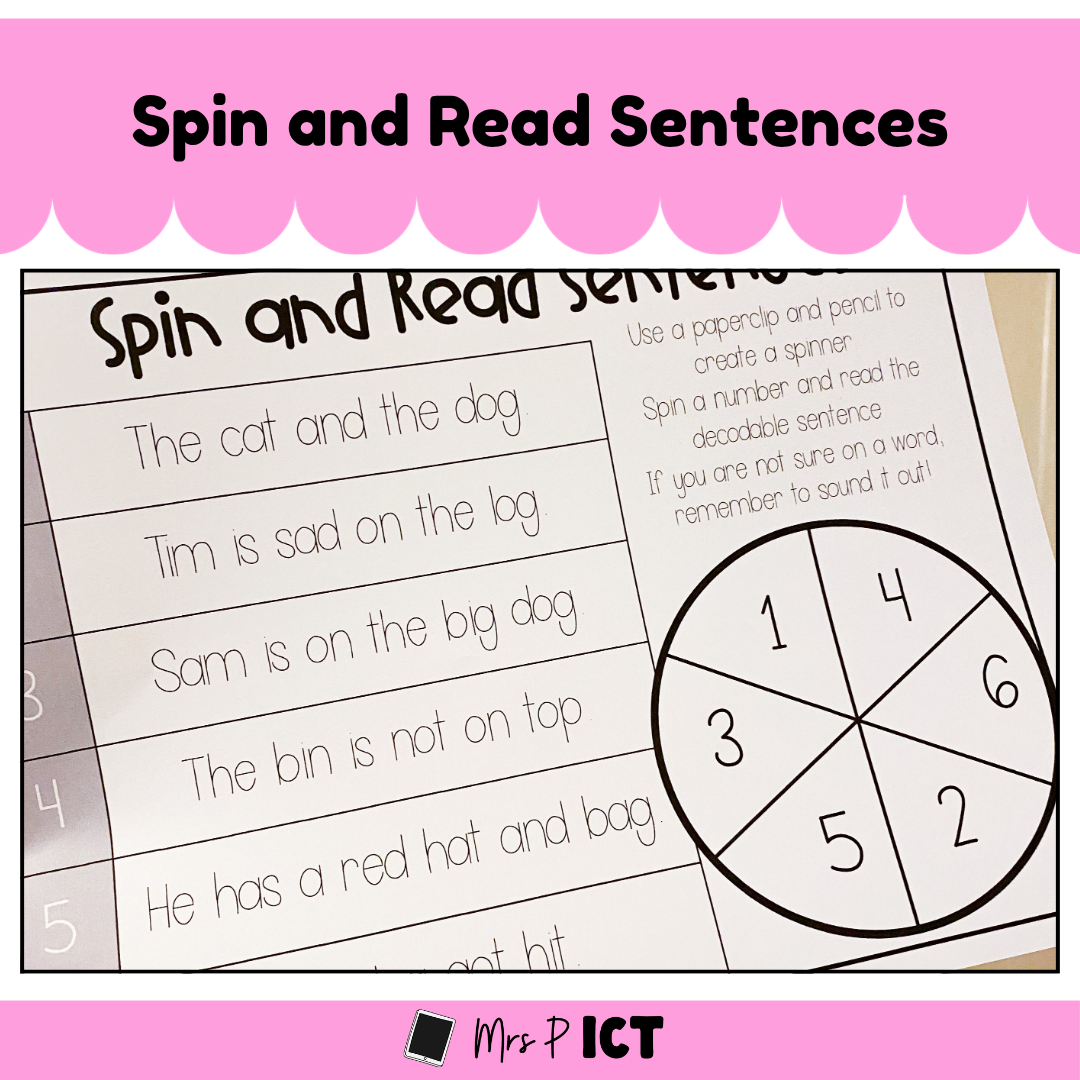 Spin and Read Sentences
