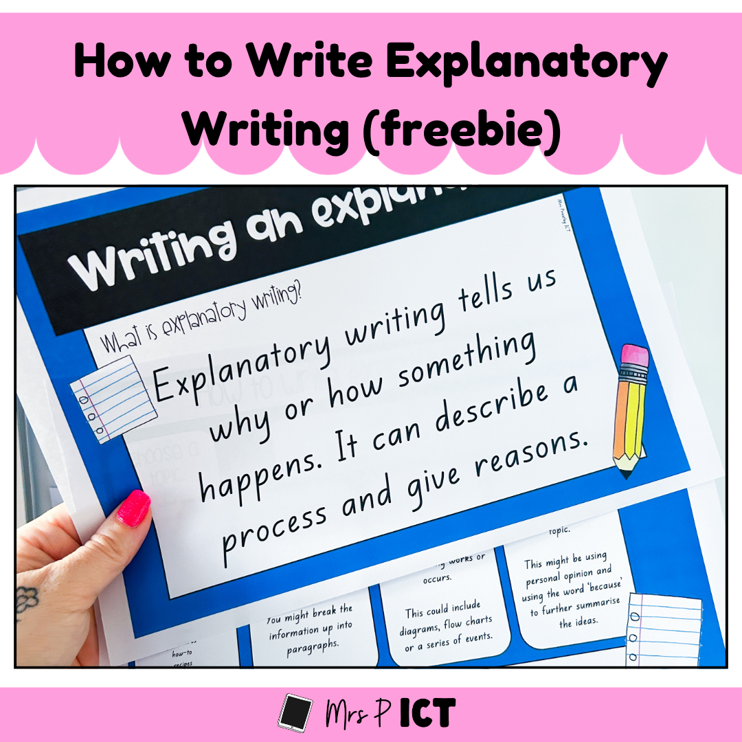 How to write explanatory writing (freebie)