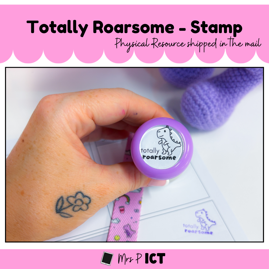 Totally Roarsome stamp