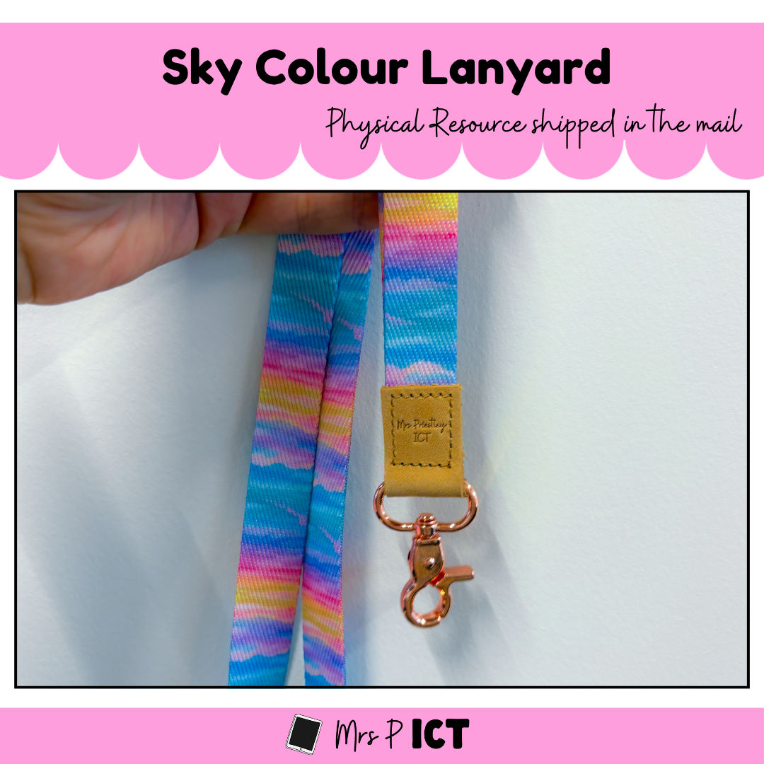 Sky Colour Lanyard