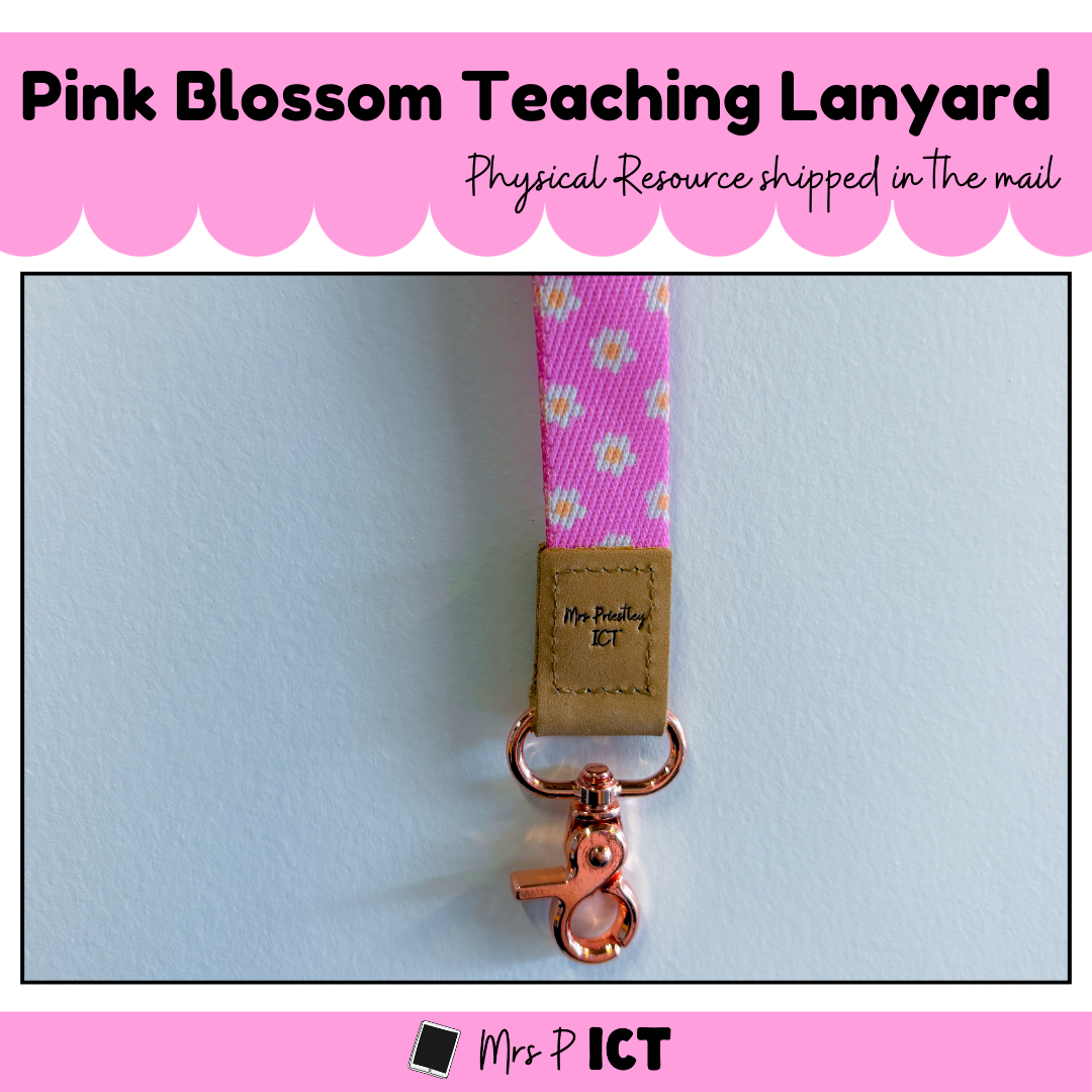 Pink Blossom Lanyard