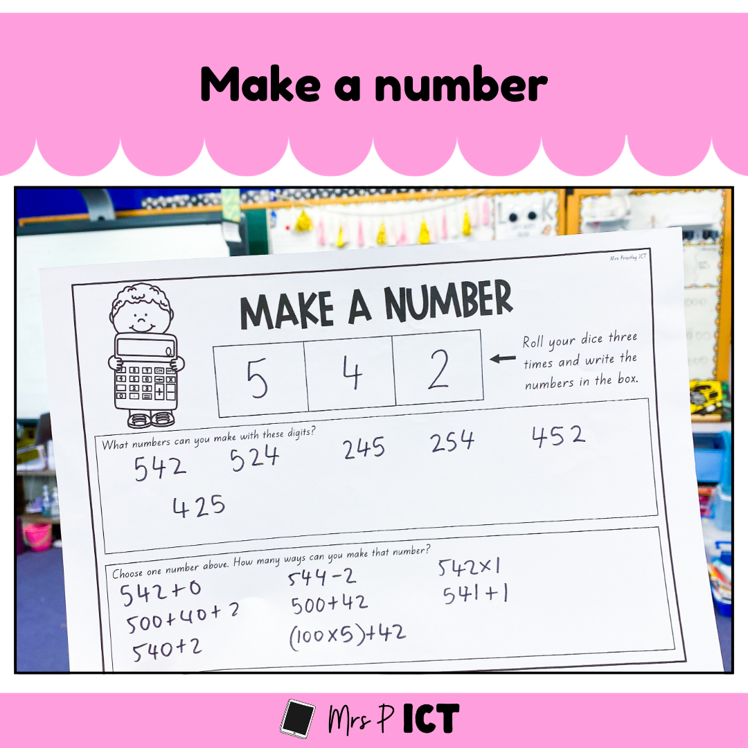 Make a number